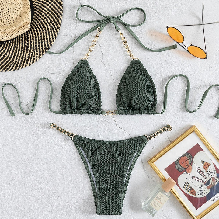 Damen Triangel-Bikini mit eleganten Kettenakzenten Echo Archiv