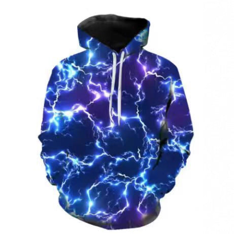 Herren Kapuzenpullover mit dynamischem Blitzdesign Echoarchiv