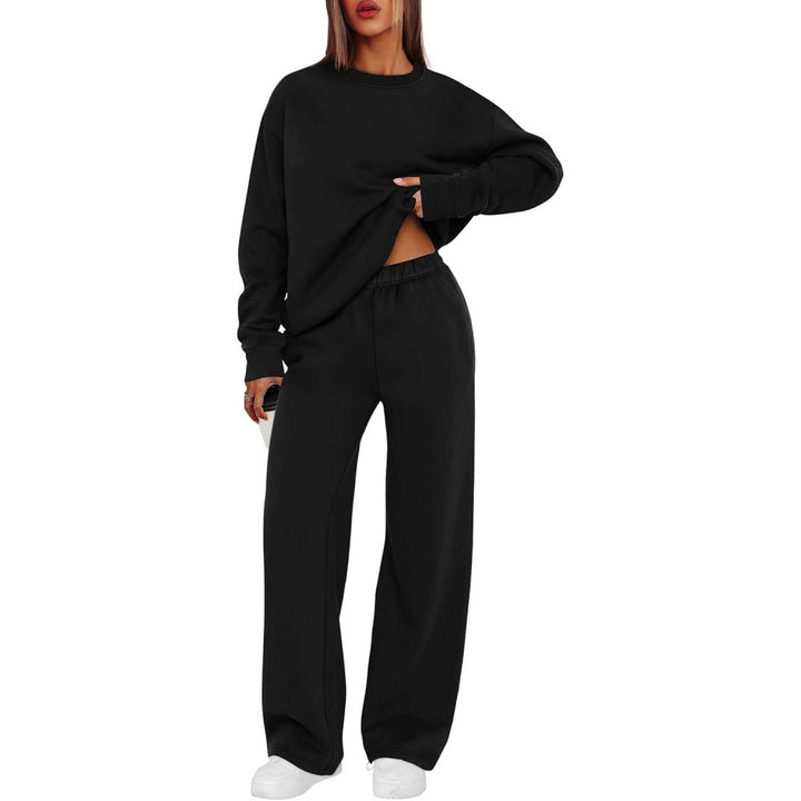 Damen nan lässiges Sweatshirt und weite Jogginghose Set Echo Archiv