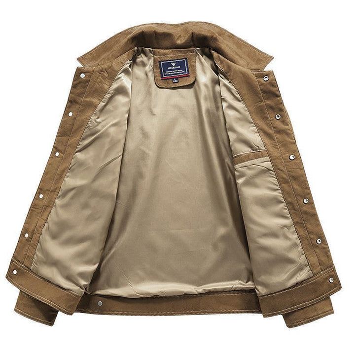 Herren Modische Wildlederjacke Echo Archiv