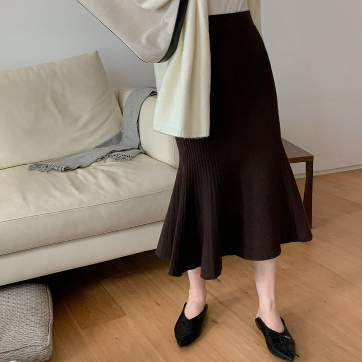 Damen Eleganter Plissee-Midirock Echo Archiv