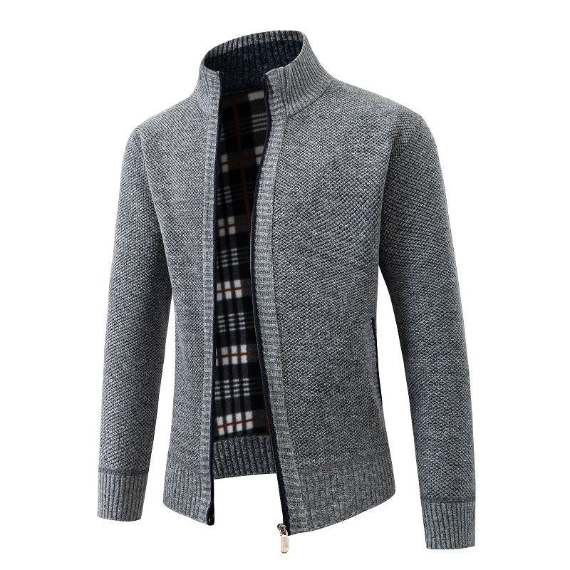 Herren modische Strickjacke mit hohem Kragen und hohem Komfort Echoarchiv