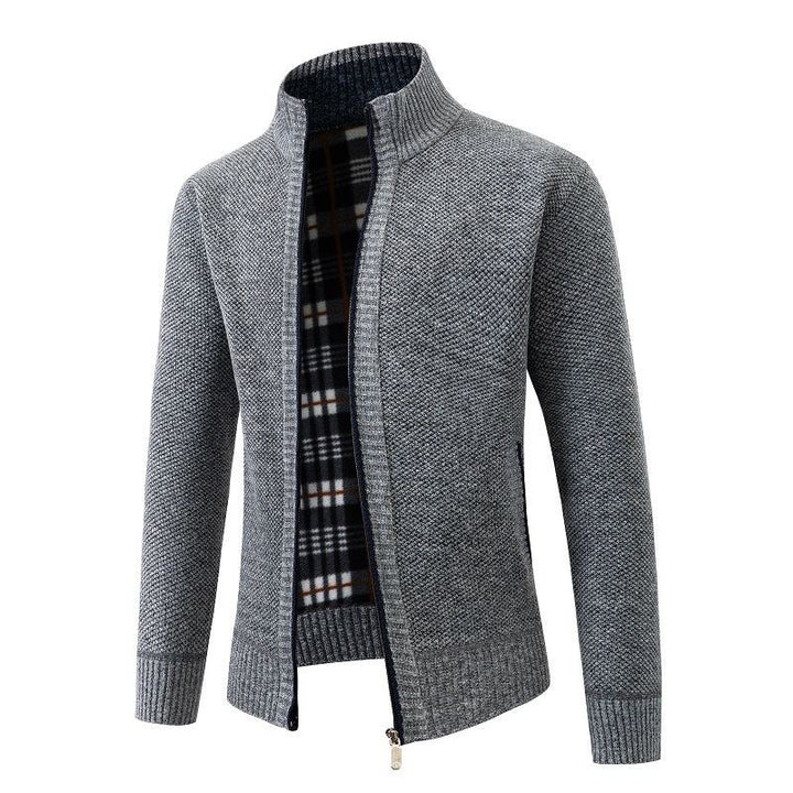Herren modische Strickjacke mit hohem Kragen und hohem Komfort Echoarchiv