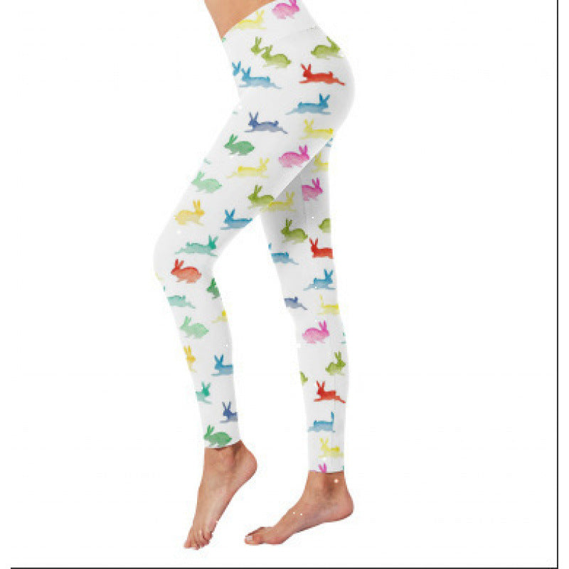 Damen Gemusterte Weihnachtsleggings Echoarchiv