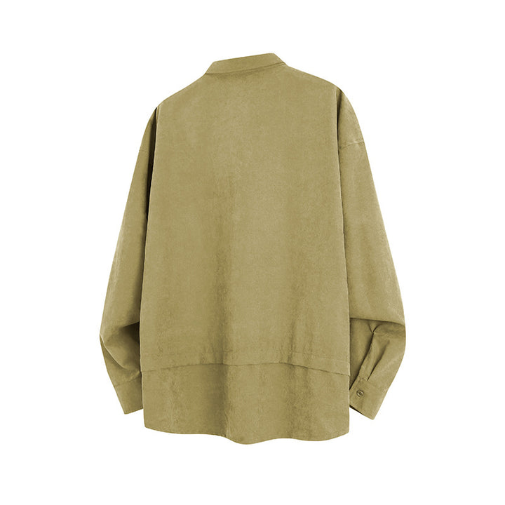 Herren lässige Overshirt-Jacke mit praktischen Brusttaschen Echoarchiv