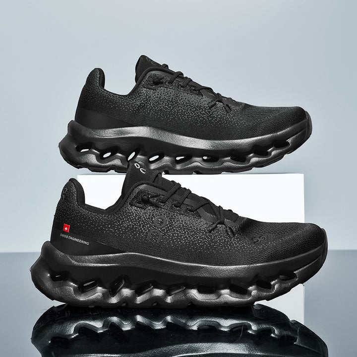 Unisex leichte Performance-Laufschuhe mit Hohlkammer-Zwischensohle und nahtlosem Strickoberteil – Tavélo