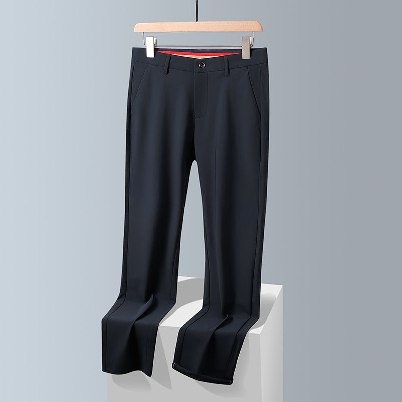 Herren stilvolle Business-Hose mit elastischem Bund und schmalem Schnitt Echoarchiv