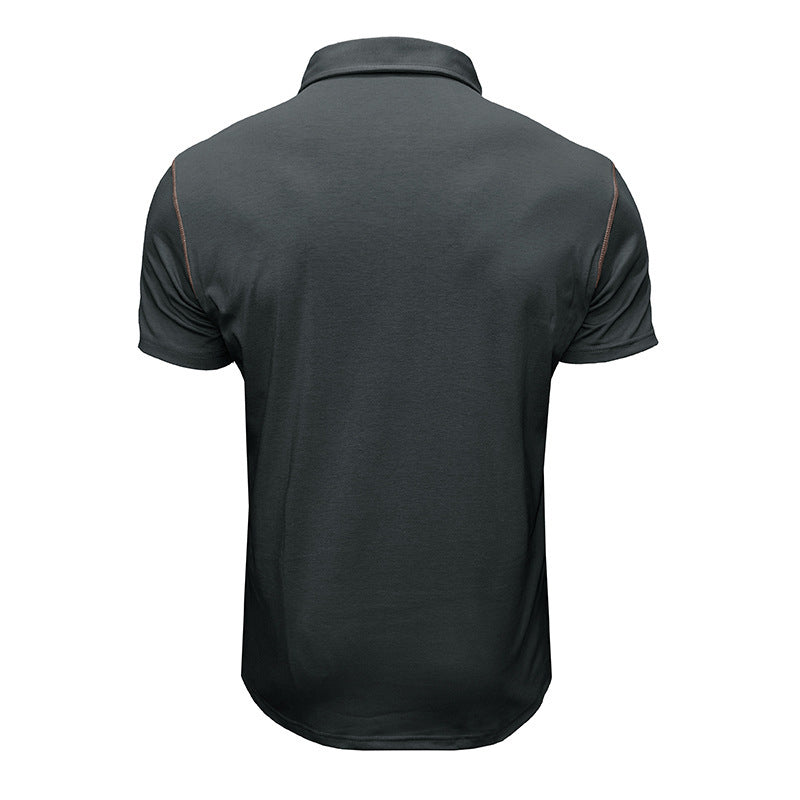 Herren Kurzarm-Poloshirt mit modernem Schnitt und praktischer Brusttasche Echoarchiv