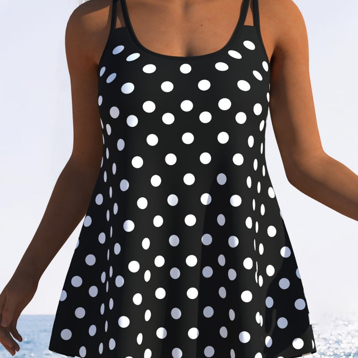 Damen Tankini mit verspieltem Streifenmuster und originellem Schnitt Echo Archiv