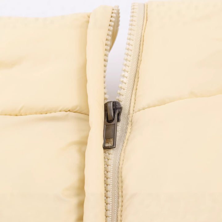 Damen Gefütterte Steppjacke mit Tunnelzug-Taillierung und hohem Stehkragen Echoarchiv