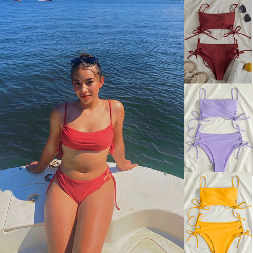 Damen Bandeau-Bikini mit raffinierten Bindebändern Echo Archiv