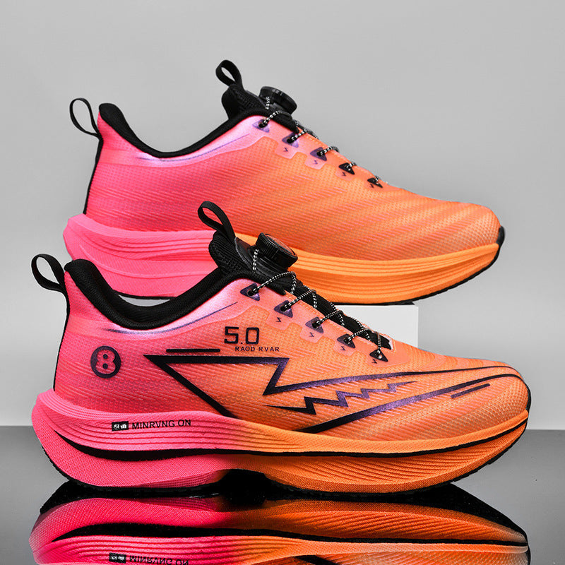 Unisex gedämpfte Wettkampf-Laufschuhe mit Drehregler-Verschluss, sockenähnlichem Einstieg und reaktionsfreudiger Hohlkern-Zwischensohle – Tavélo