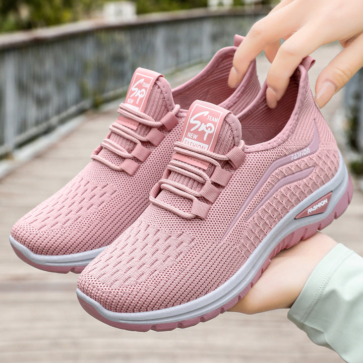 Damen nan leichter atmungsaktiver Strick-Sneaker mit dämpfender Komfortsohle Echo Archiv