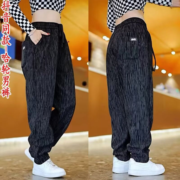 Damen Lässige Freizeithose mit hohem Bund und seitlichen Taschen Echoarchiv