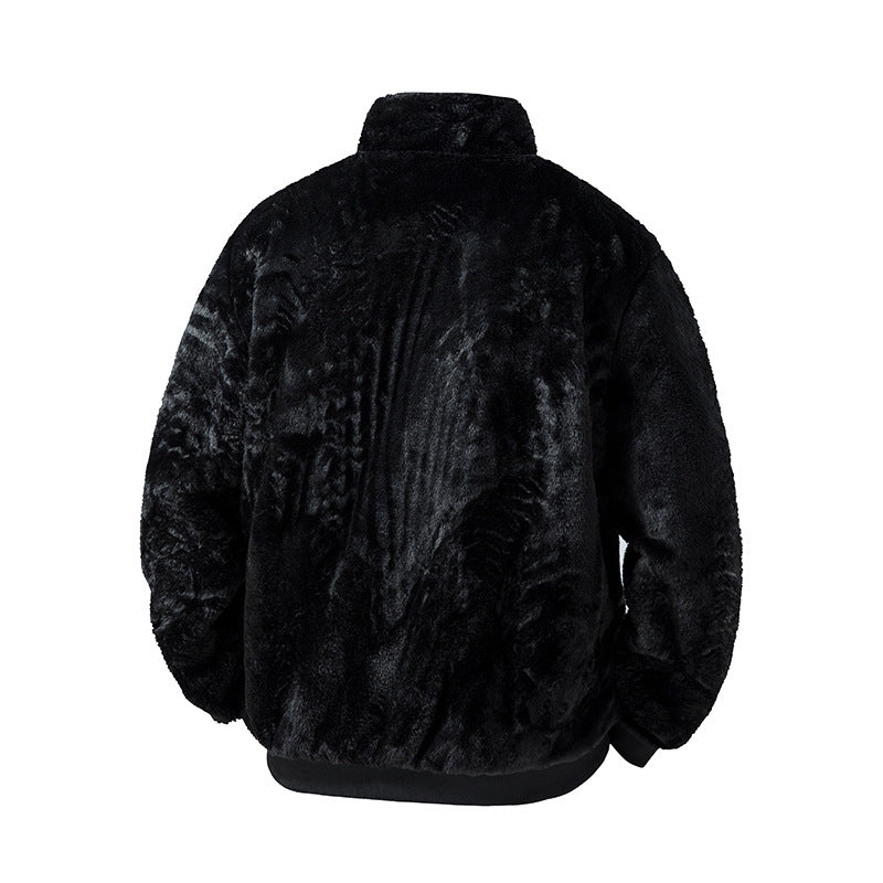 Herren Fleecejacke mit hohem Kragen und elastischem Bund Echo Archiv