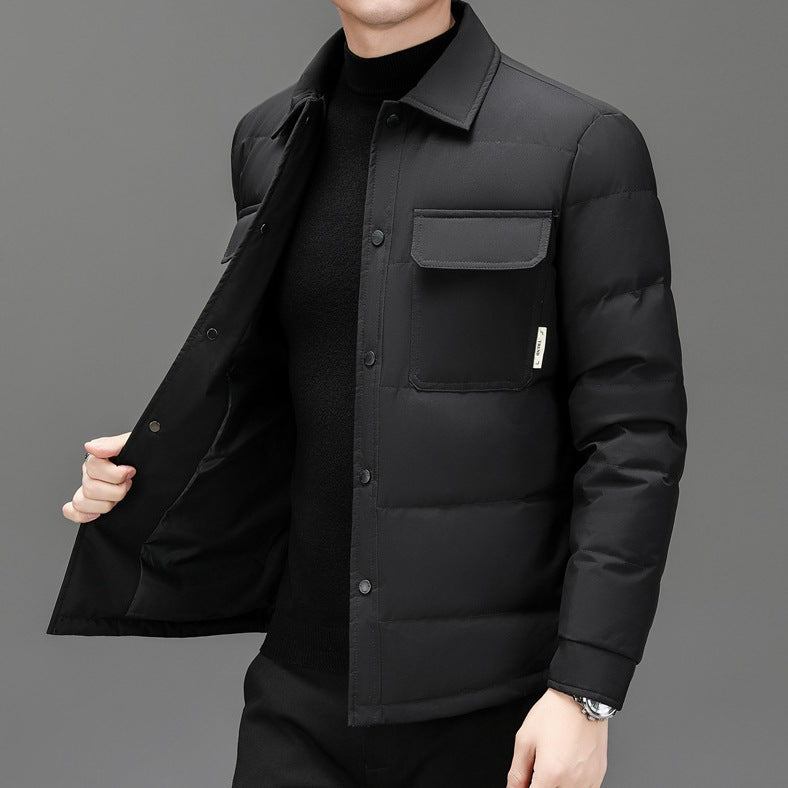 Herren leichte Steppjacke mit praktischen Taschen Echoarchiv