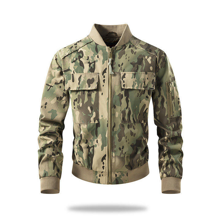 Herren Freizeit-Bomberjacke mit praktischen Taschen und stylischem Kragen Echoarchiv