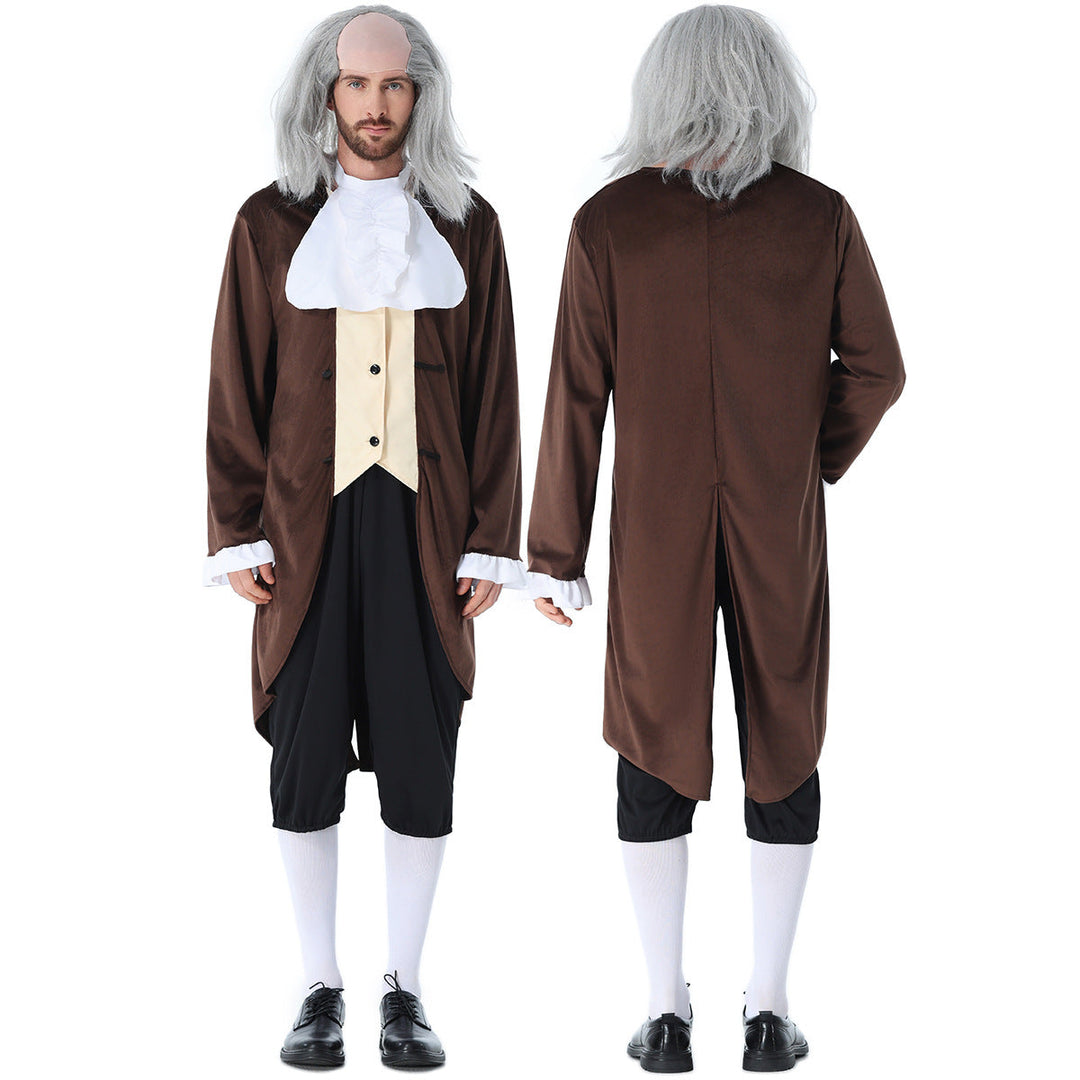 Herren historische Kostüm mit elegantem Frack und weiten Hosen Echo Archiv