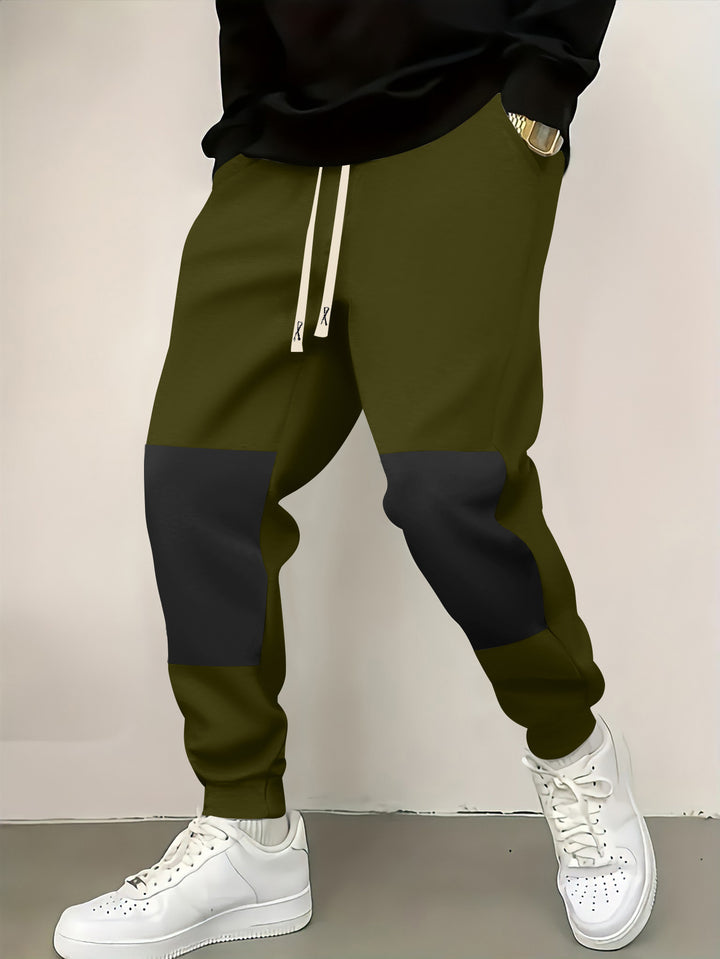 Herren elegante Sporthose mit modernen Farbblockelementen Echoarchiv