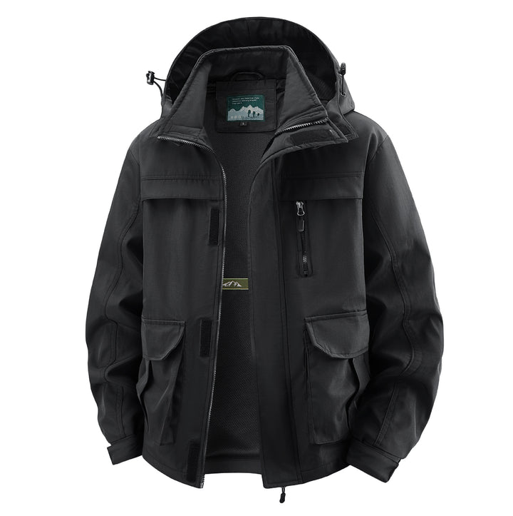 Herren Field‑Utility‑Outdoorjacke mit Kapuze, Multifach‑Taschen und Mesh‑Innenfutter Echo Archiv