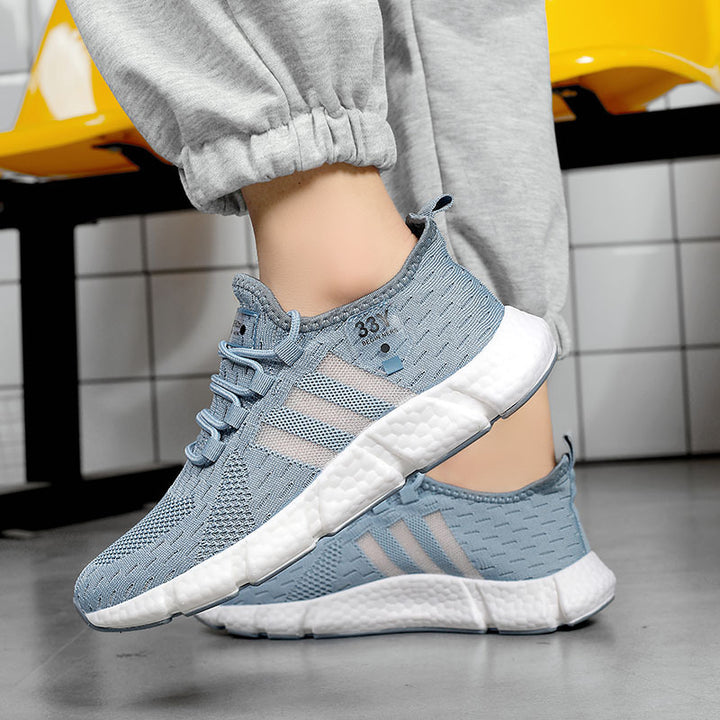 Herren Atmungsaktive Strick-Sneaker mit dämpfender Schaumsohle und Stretch-Fersenlasche Echoarchiv