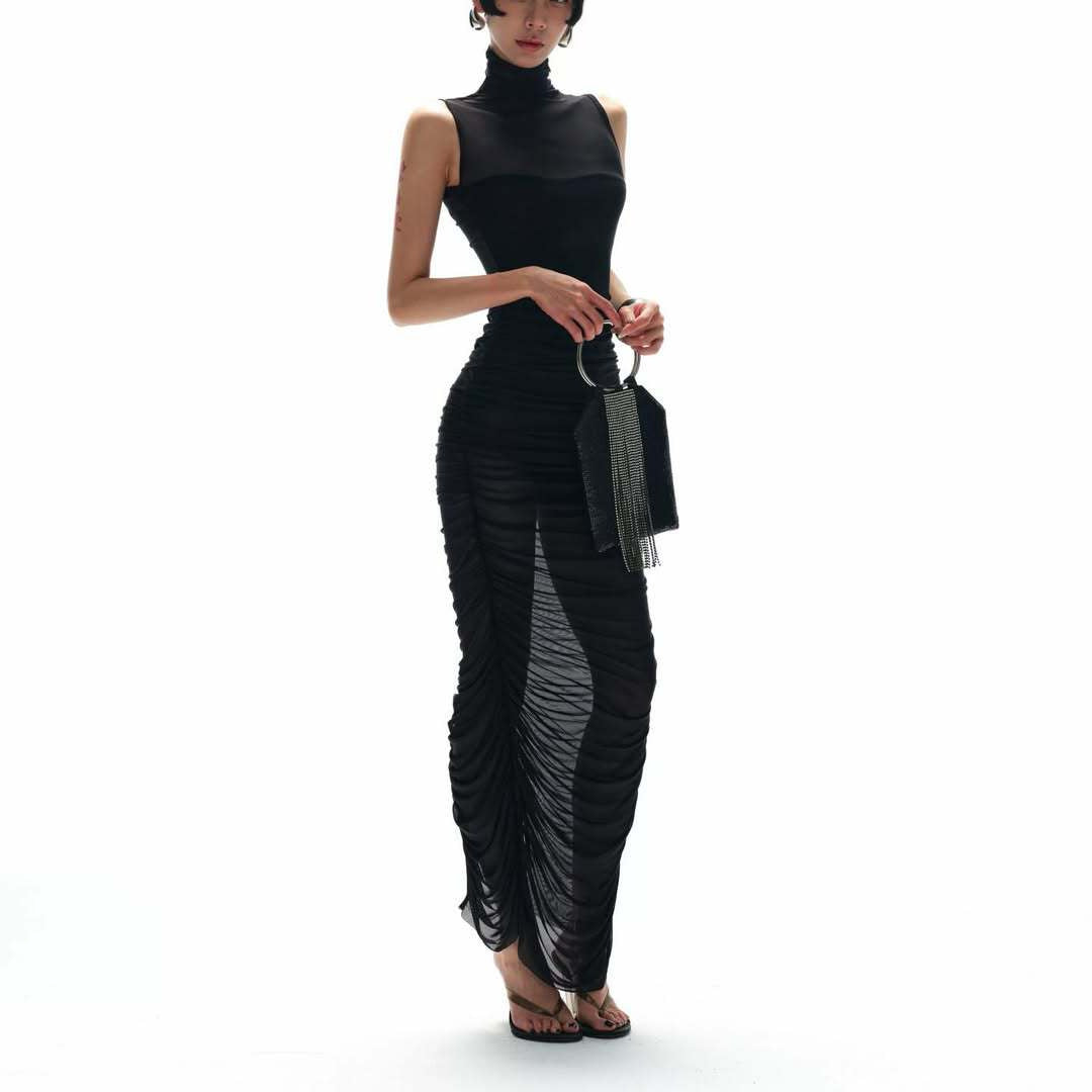Damen Elegantes Abendkleid mit raffinierten Drapierungsdetails Echo Archiv