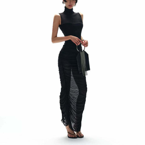 Damen Elegantes Abendkleid mit raffinierten Drapierungsdetails Echo Archiv