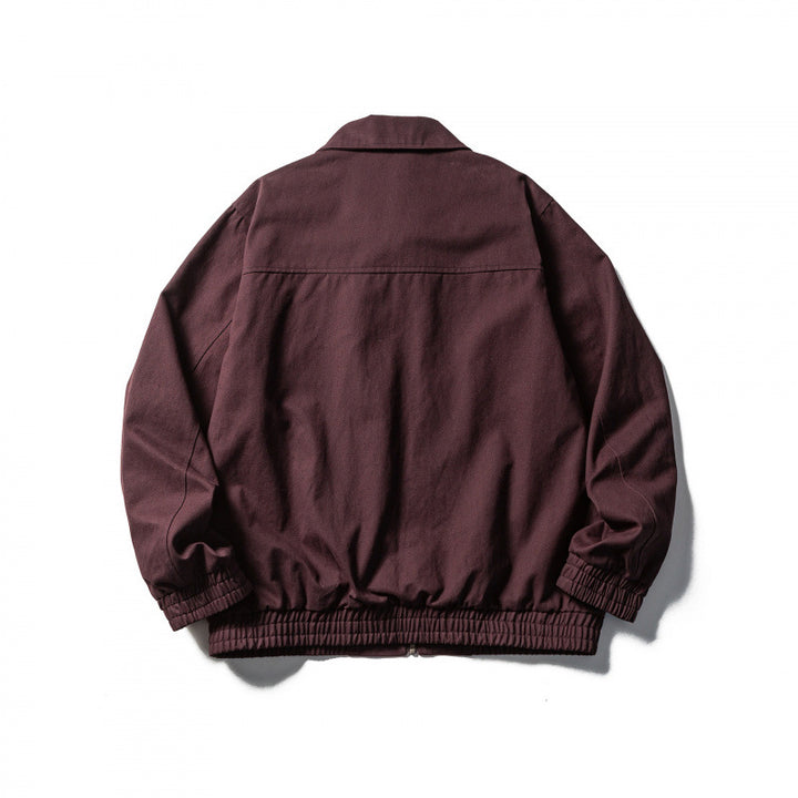 Herren Boxy-Canvas-Blouson mit durchgehendem Reißverschluss und elastischen Bündchen Echo Archiv