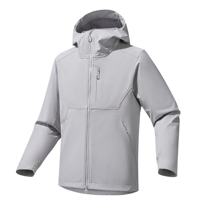 Herren Technische Softshell-Hoodiejacke mit Kapuze, winddichter Membran und ergonomischem Schnitt Echo Archiv