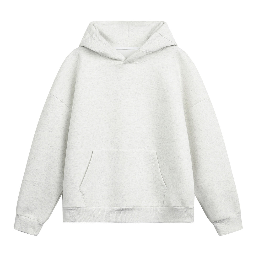 Unisex Oversize-Kapuzenpullover ohne Kordel mit Kängurutasche und Raglanärmeln Echo Archiv
