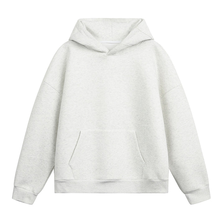 Unisex Oversize-Kapuzenpullover ohne Kordel mit Kängurutasche und Raglanärmeln Echo Archiv