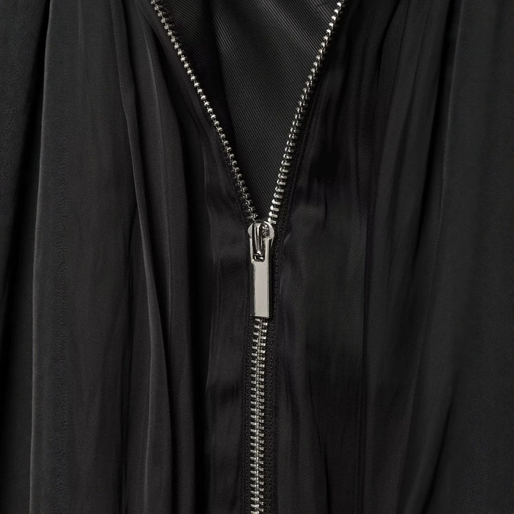 Damen Plissierte Cape-Jacke mit Reißverschluss und Stehkrragen Echo Archiv
