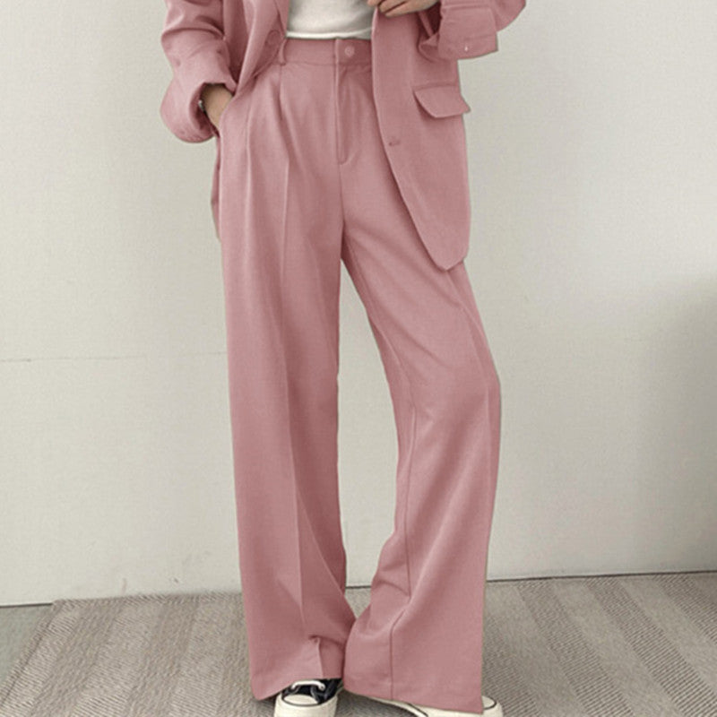 Damen elegantes Blazer-Set mit weitem Schnitt Echoarchiv