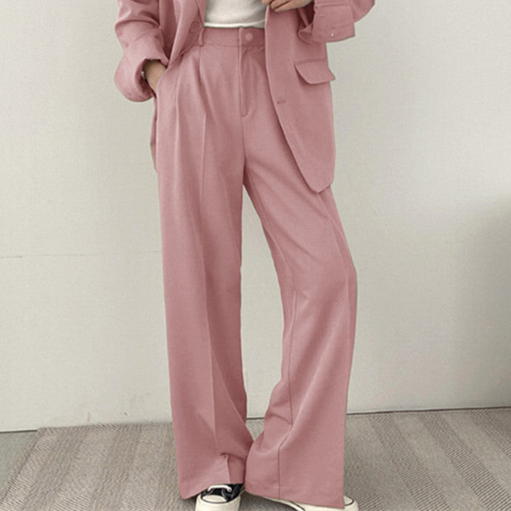 Damen elegantes Blazer-Set mit weitem Schnitt Echoarchiv