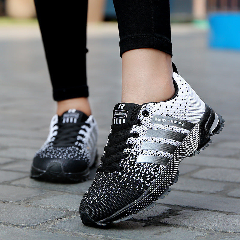 Herren leichte Strick-Running-Sneaker mit integrierter Fersen-Luftkammer und griffiger Trailsohle – Norré