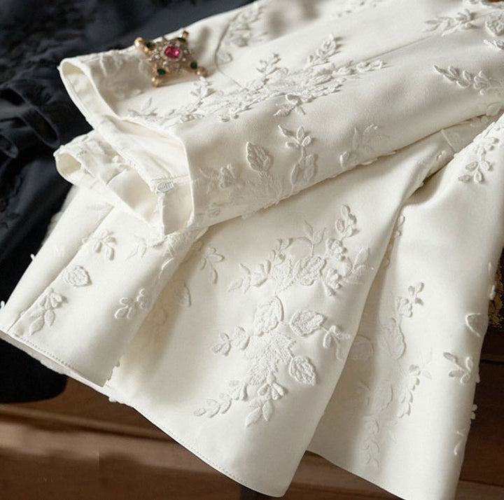 Damen Eleganter Maxirock mit floralem Muster Echoarchiv