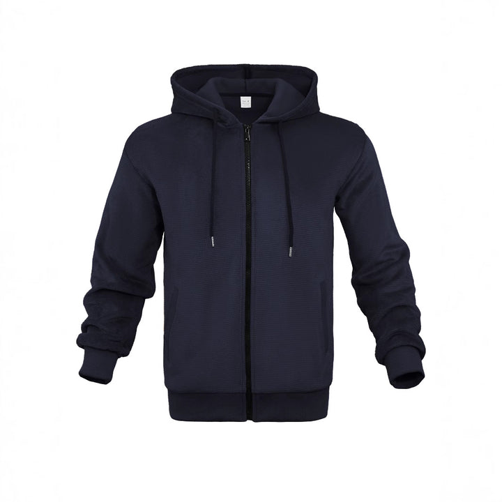 Herren Sportliche Kapuzenjacke mit atmungsaktivem Mesh-Material Echoarchiv