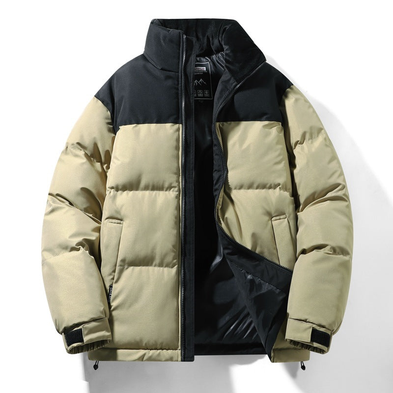 Herren gesteppte Winterjacke mit hohem Kragen und isolierender Fütterung Echoarchiv