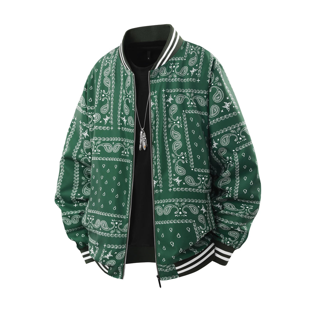 Herren Coole Bomberjacke mit Paisleymuster Echo Archiv