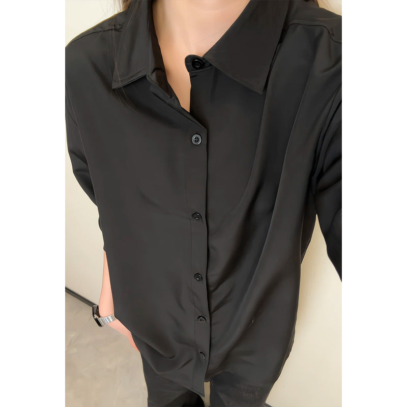 Damen Elegante und luftige Bluse mit Stehkragen Echo Archiv