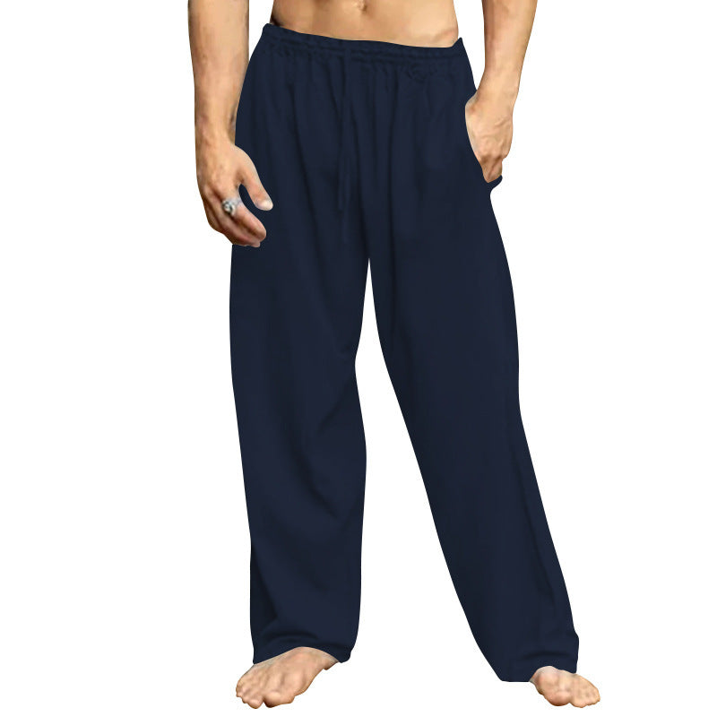 Herren lässige Freizeithose mit elastischem Bund und seitlichen Taschen Echoarchiv