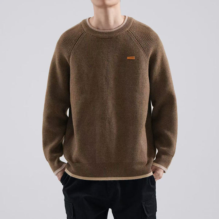 Herren Gemütlicher Strickpullover Echoarchiv