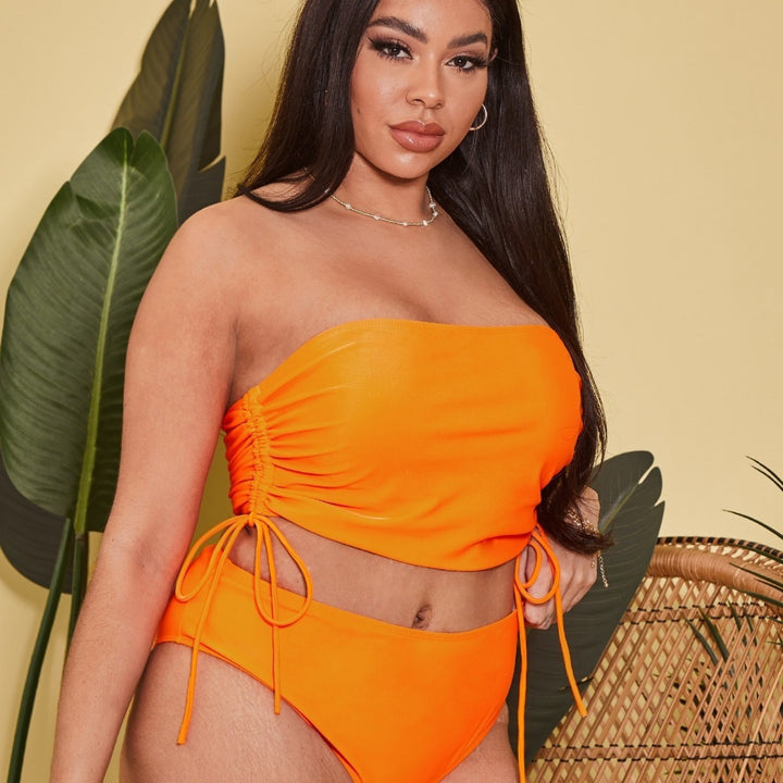 Damen Tankini-Set mit verstellbarem Wickel-Top und hochgeschnittenen Shorts Echo Archiv
