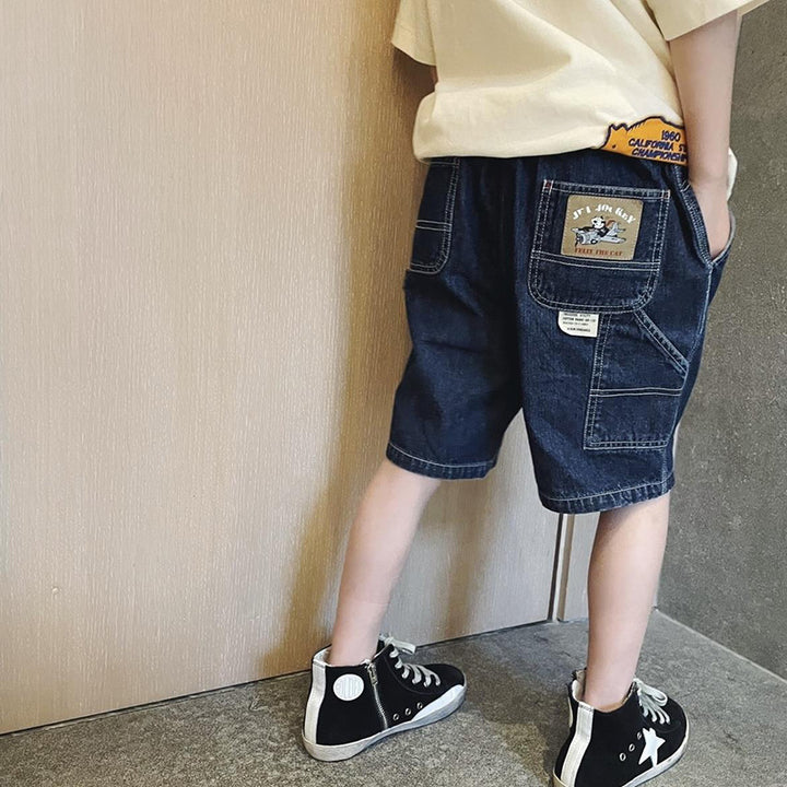 Jungen lässige Jeans-Shorts mit großen Taschen Echo Archiv
