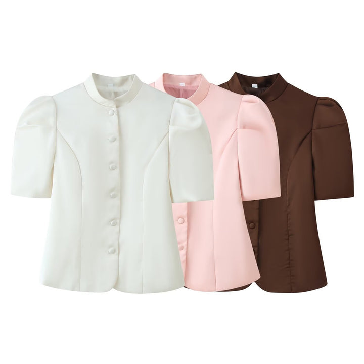 Damen Blazer mit Puffärmeln und elegantem Stehkragen Echo Archiv
