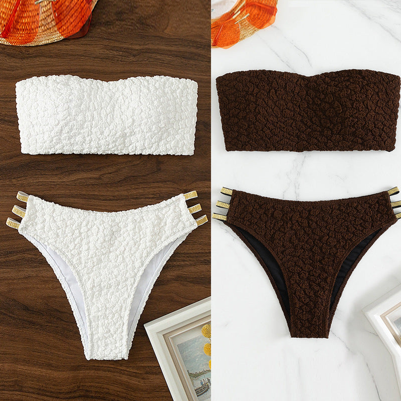 Damen Bandeau-Bikini mit eleganten Bindebändern Echo Archiv