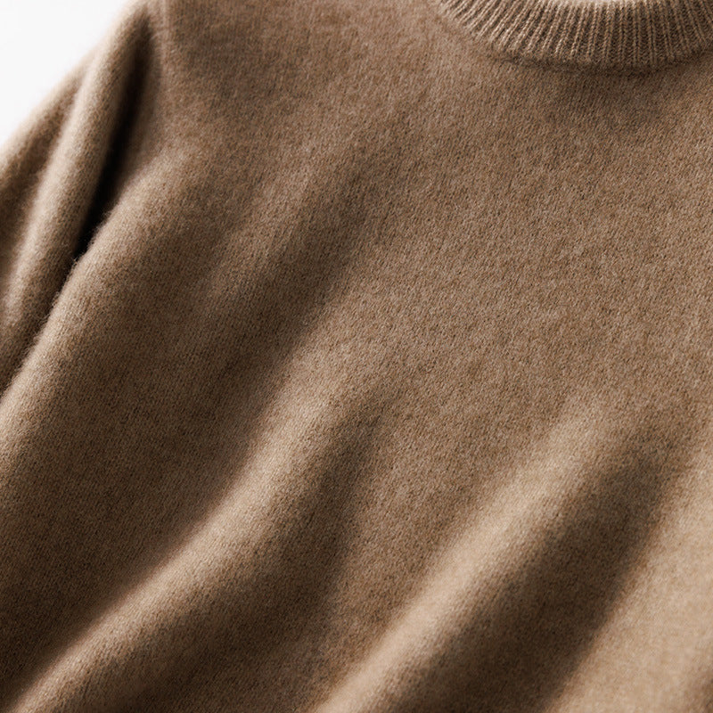 Herren Feiner Stehkragenpullover aus Kaschmir‑Blend mit gerippten Abschlüssen und schlanker Silhouette Echoarchiv