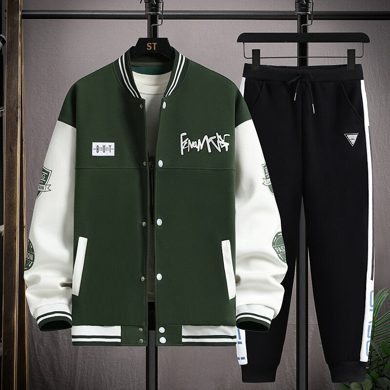 Herren Sportliches Hoodie-Set mit stylischen Grafiken und komfortabler Passform Echoarchiv