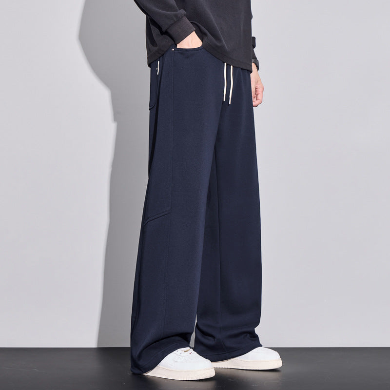 Herren weite Cargo-Sweathose aus angerautem Sweat mit Kordelzug Echo Archiv