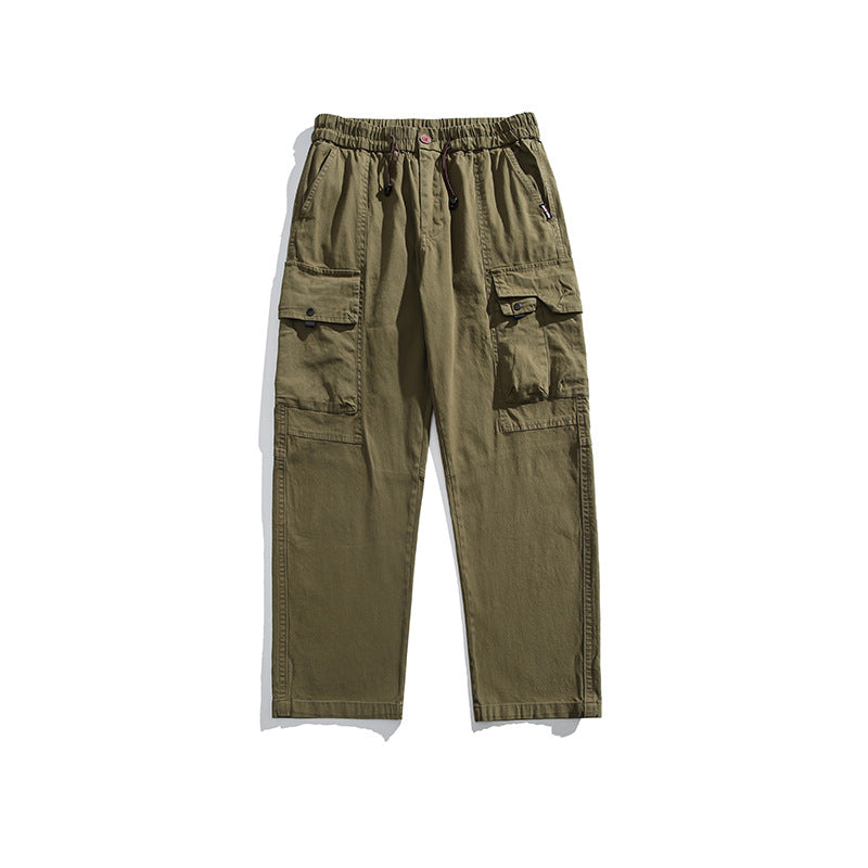 Herren Leichte Utility-Cargohose aus Baumwollmix mit Elastikbund, Kordelzug und Mehrfachtaschen Echo Archiv